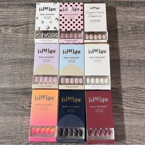 Lot of 9 Short Square Red Aspen Nail Dashes